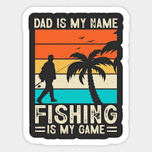 Fishing Lover Dad Sticker